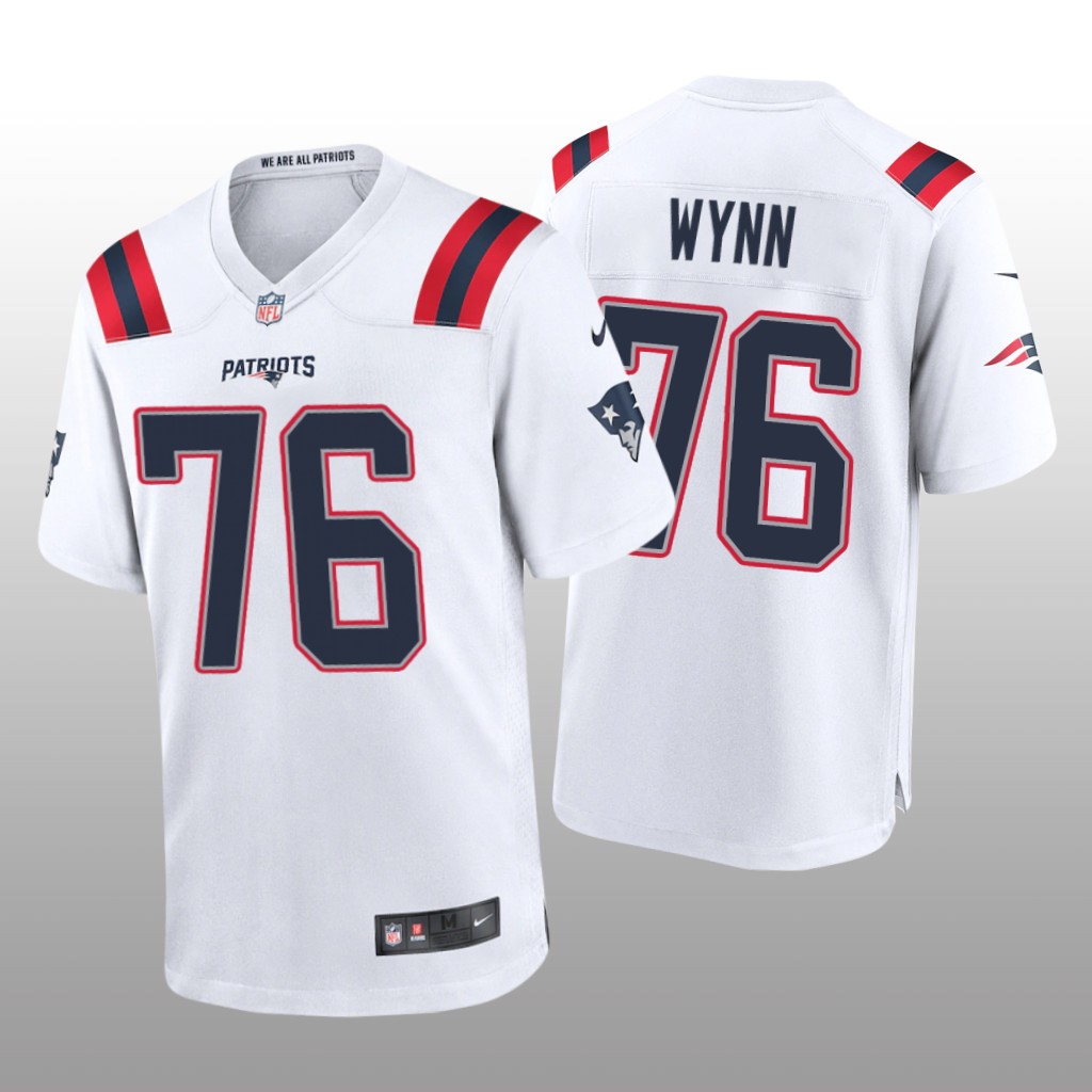 New England Patriots Isaiah Wynn White Jersey Game - Men's