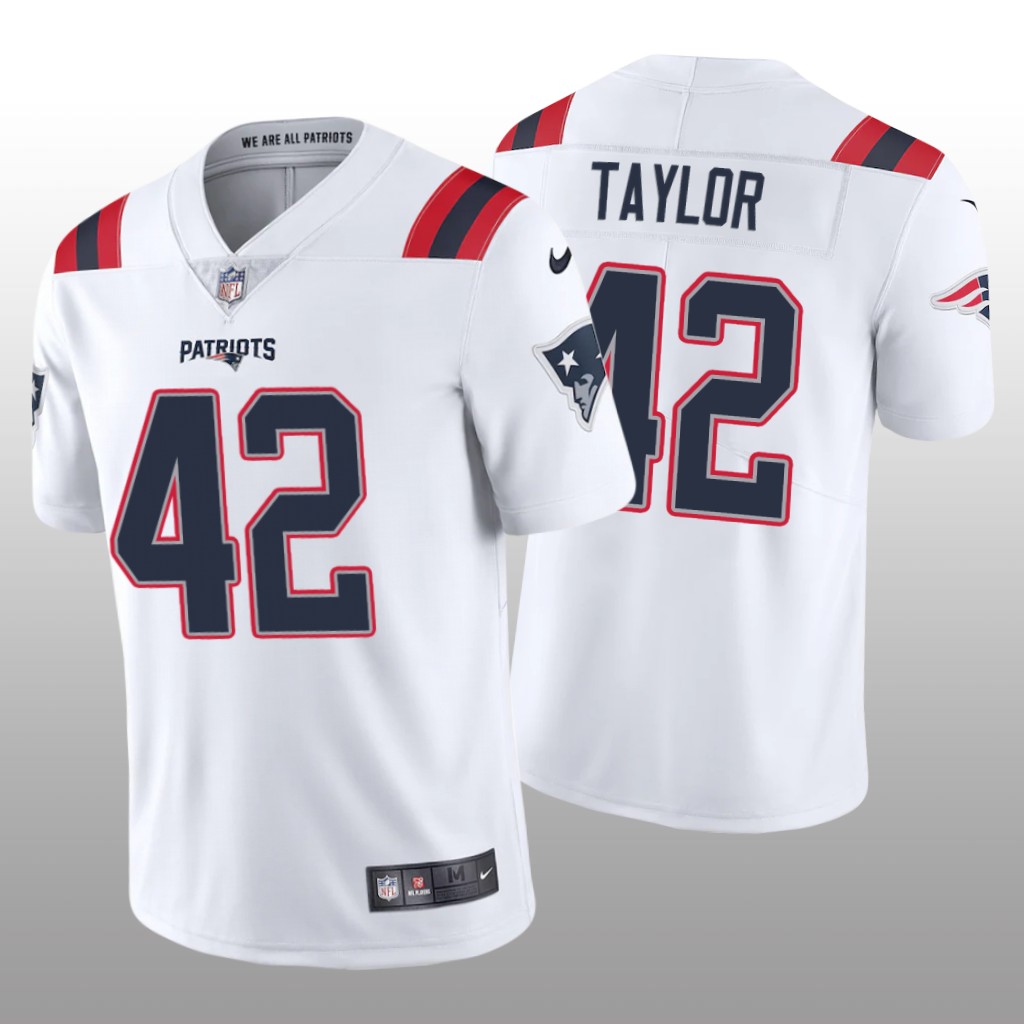 New England Patriots J.J. Taylor White Jersey Vapor Limited Vapor Limited - Men's