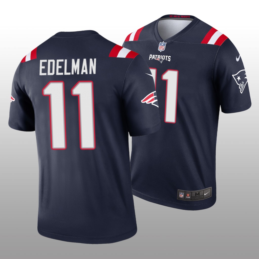 New England Patriots Julian Edelman Navy Jersey Legend - Men's