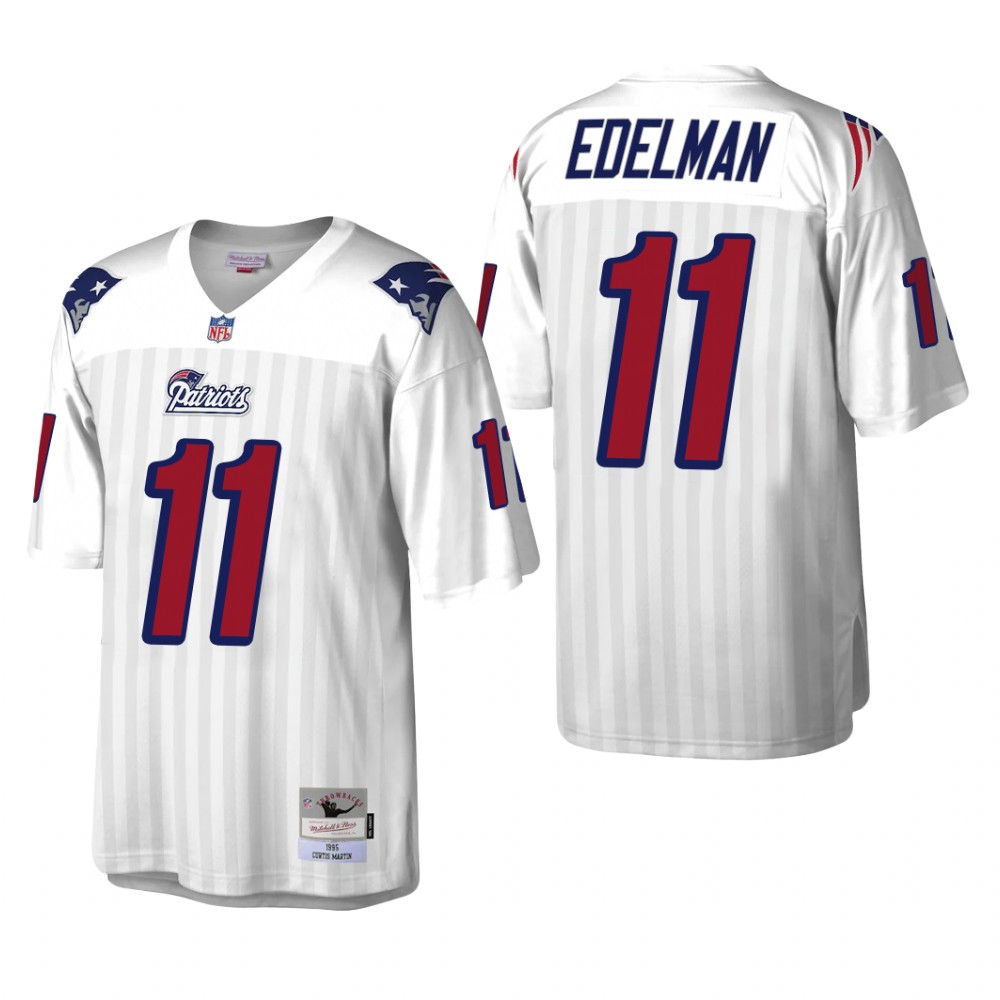 New England Patriots Julian Edelman White Retired Player 1995 Legacy - Men's