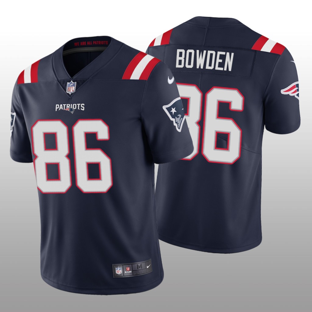 New England Patriots Lynn Bowden Navy Jersey Vapor Limited - Men's