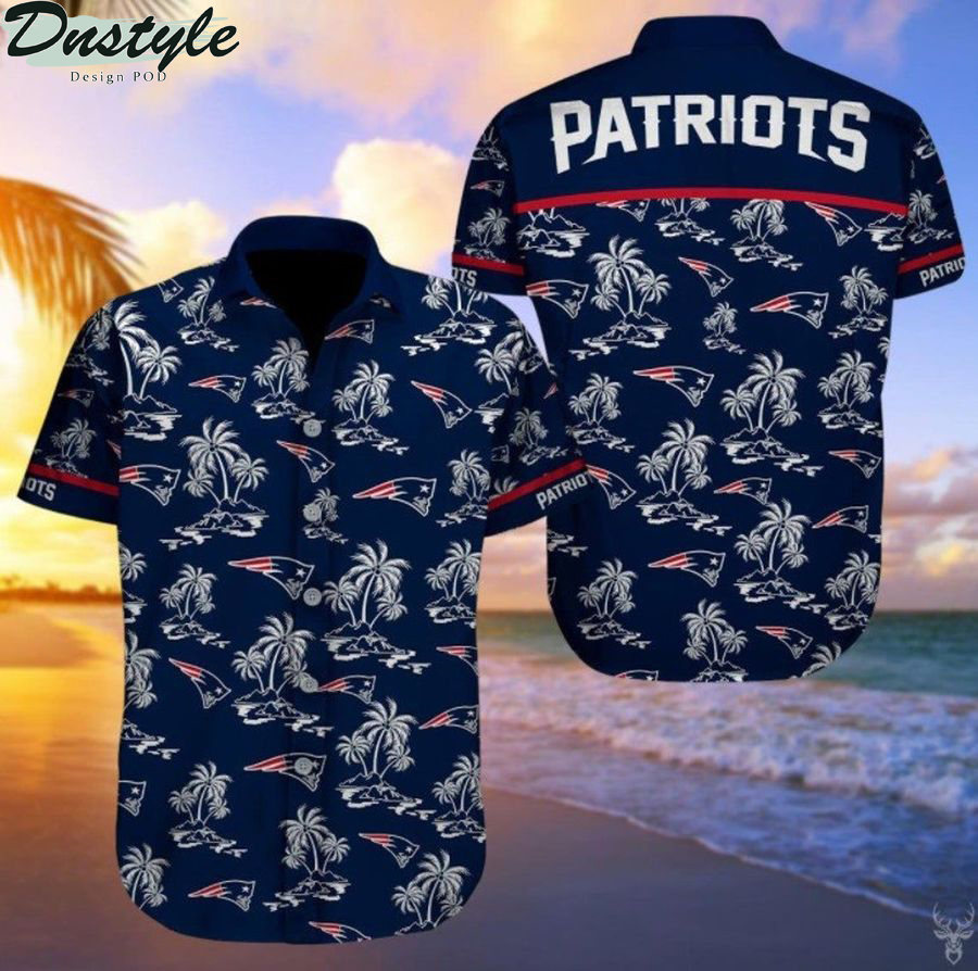 New England Patriots Many Logo Football Hawaiian Shirt