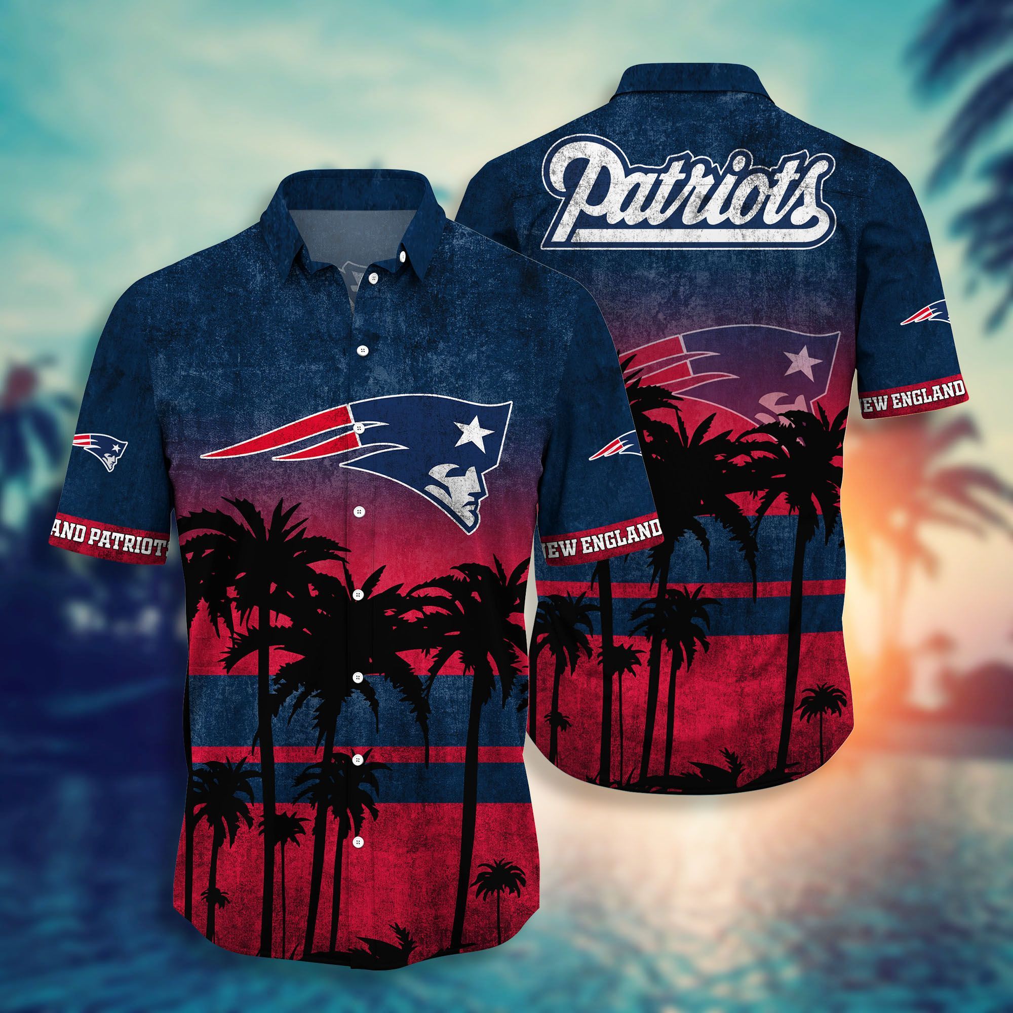 New England Patriots NFL-Hawaii Shirt Style Hot Trending Summer-Hawaiian NFL