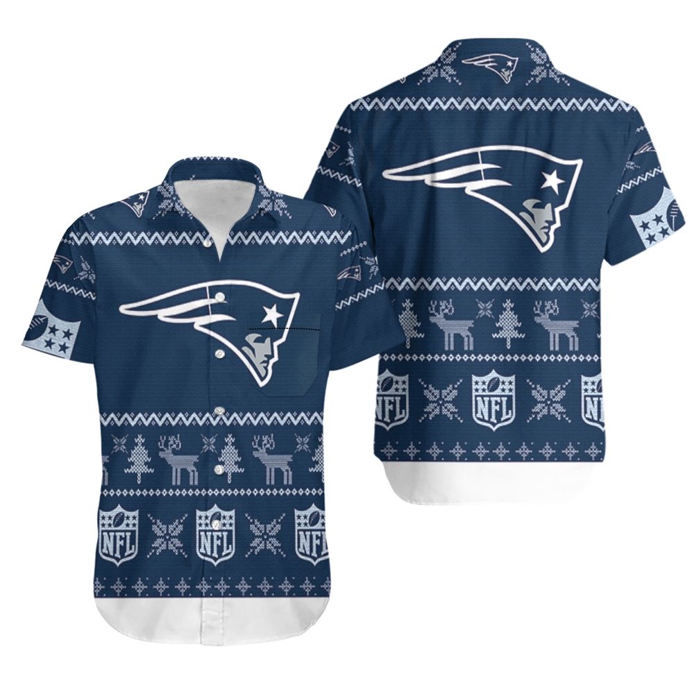 New England Patriots NFL christmas printed Hawaiian Shirt
