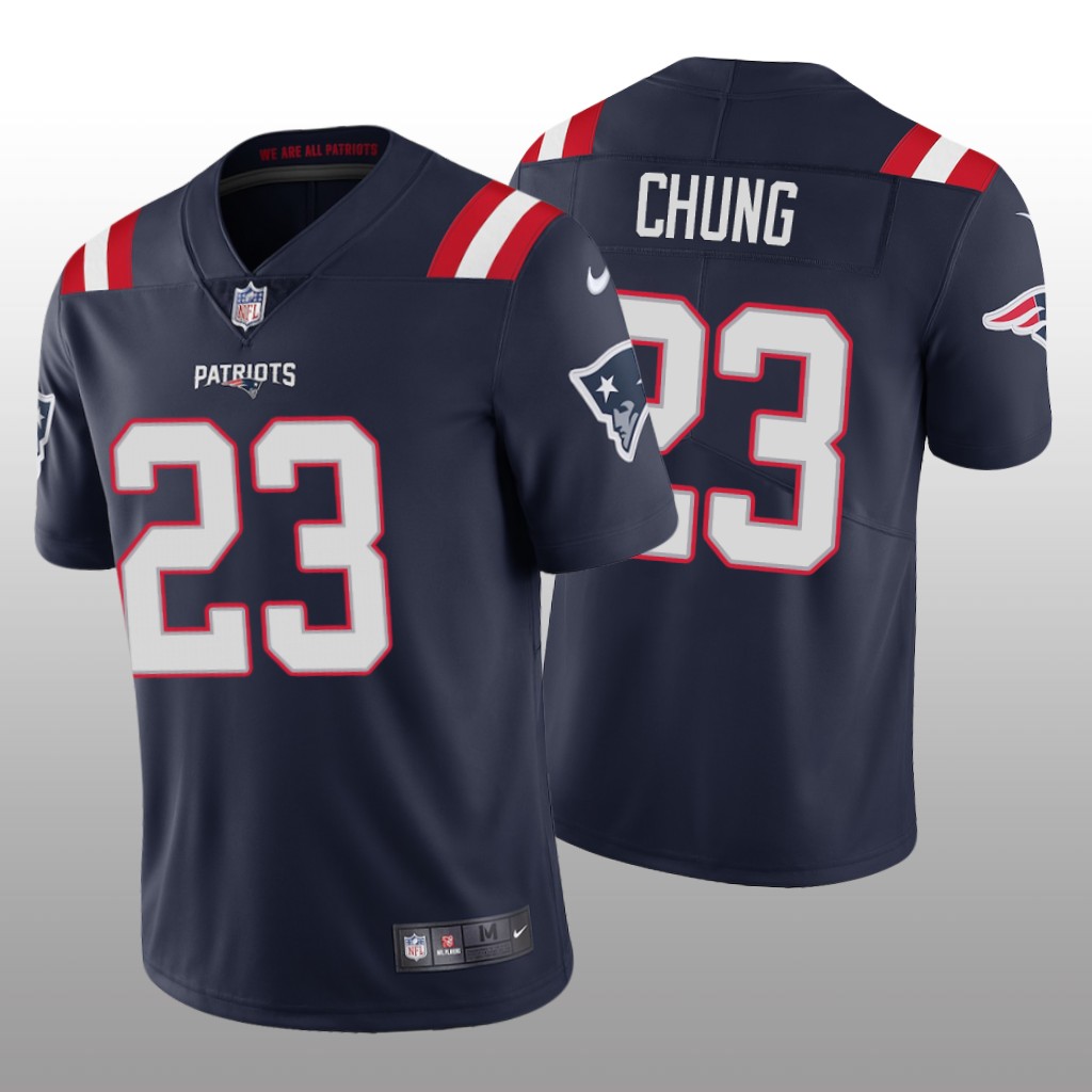 New England Patriots Patrick Chung Navy Jersey 2020 Vapor Limited - Men's