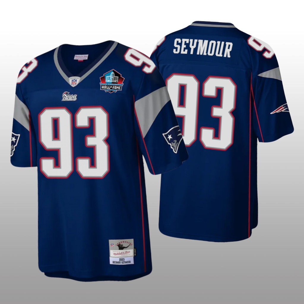 New England Patriots Richard Seymour Navy Legacy 2022 Hall of Fame - Men's