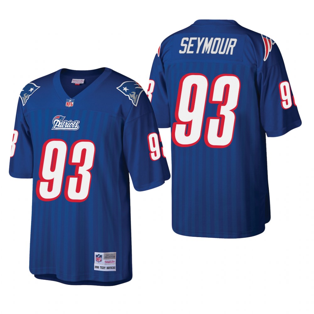 New England Patriots Richard Seymour Royal Retired Player 1996 Legacy - Men's