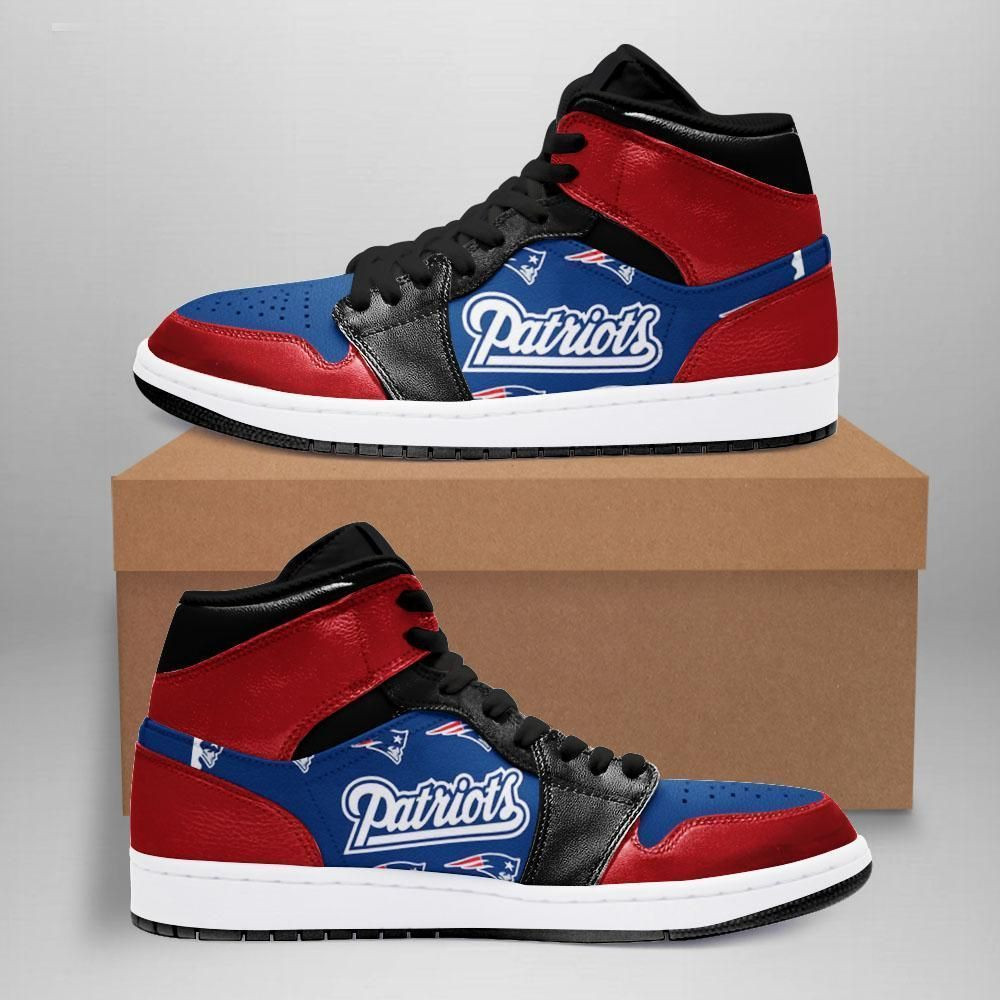 New England Patriots Sneakers Nfl Gift For Fans Size Sneaker High Top Air Jordan Sneaker, Air Jordan Hightop