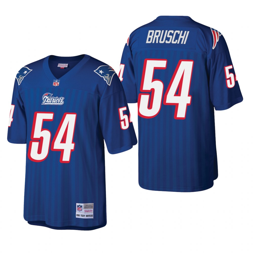 New England Patriots Tedy Bruschi Royal Retired Player 1996 Legacy - Men's