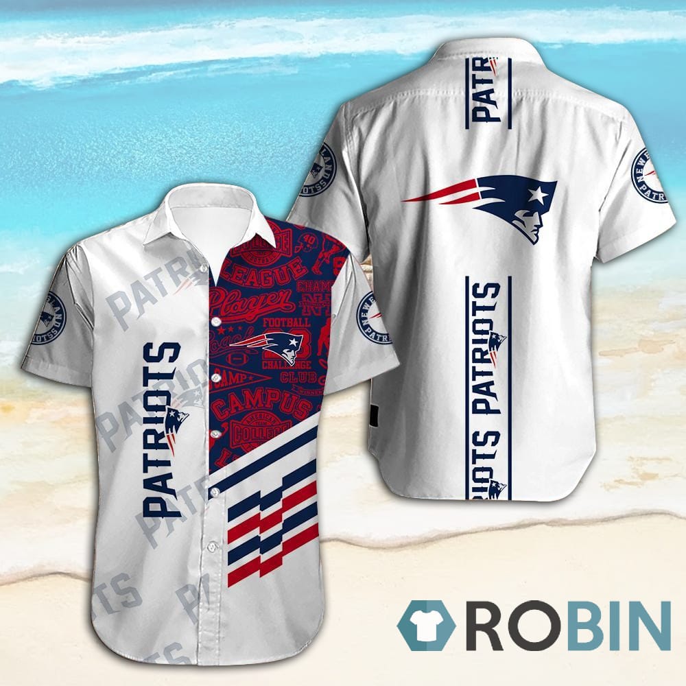 New England Patriots Up Hawaiian Shirt