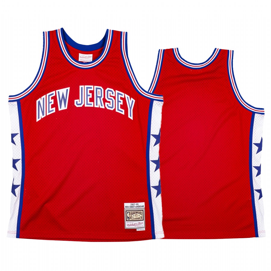 New Jersey Americans ABA Red Hardwood Classics 1967 Jersey