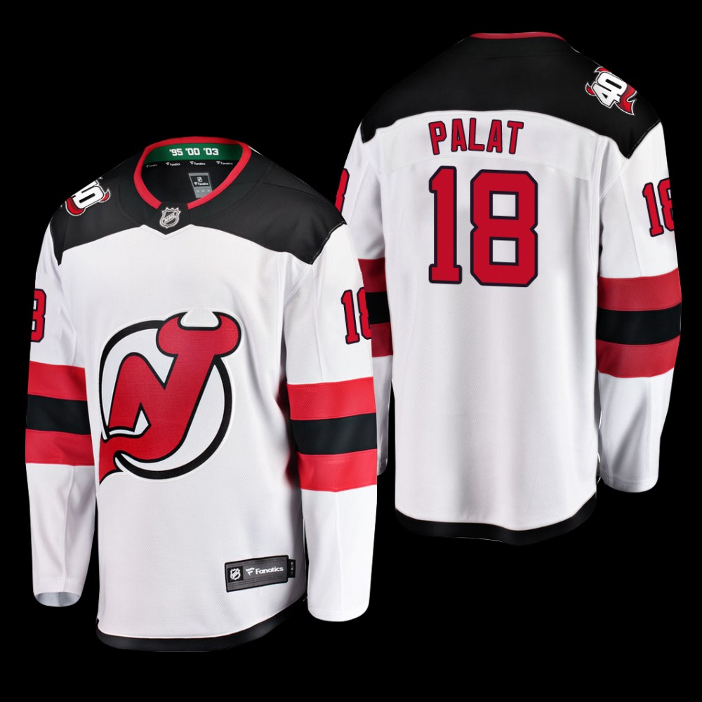New Jersey Devils #18 Ondrej Palat White 2022 Away Breakaway Player Jersey