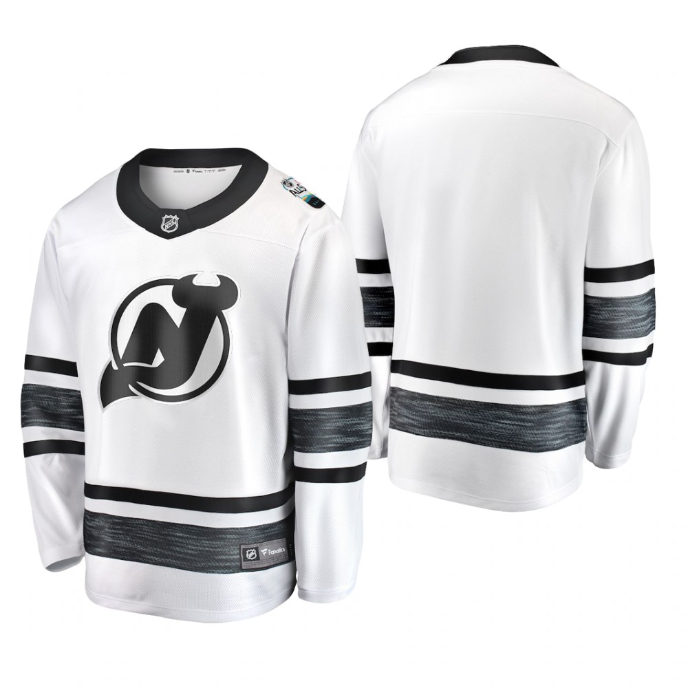 New Jersey Devils 2019 NHL All-Star Breakaway Blank White Jersey Mens