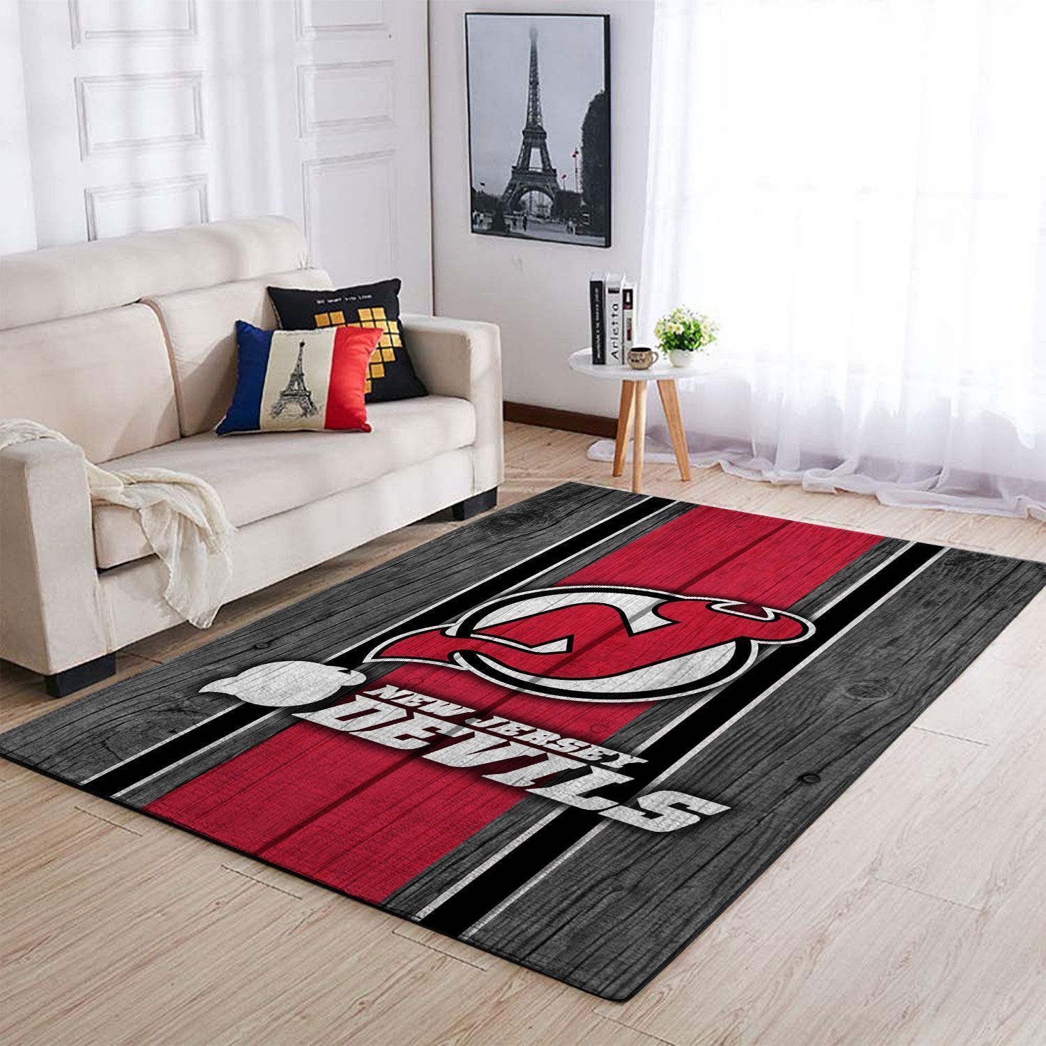 New Jersey Devils Living Room Area Rectangle Rug