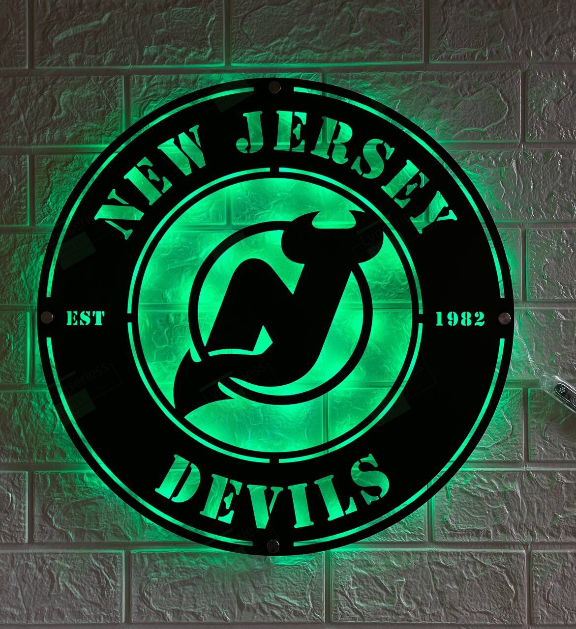 New Jersey Devils Metal Sign – Led Light Sign NHL