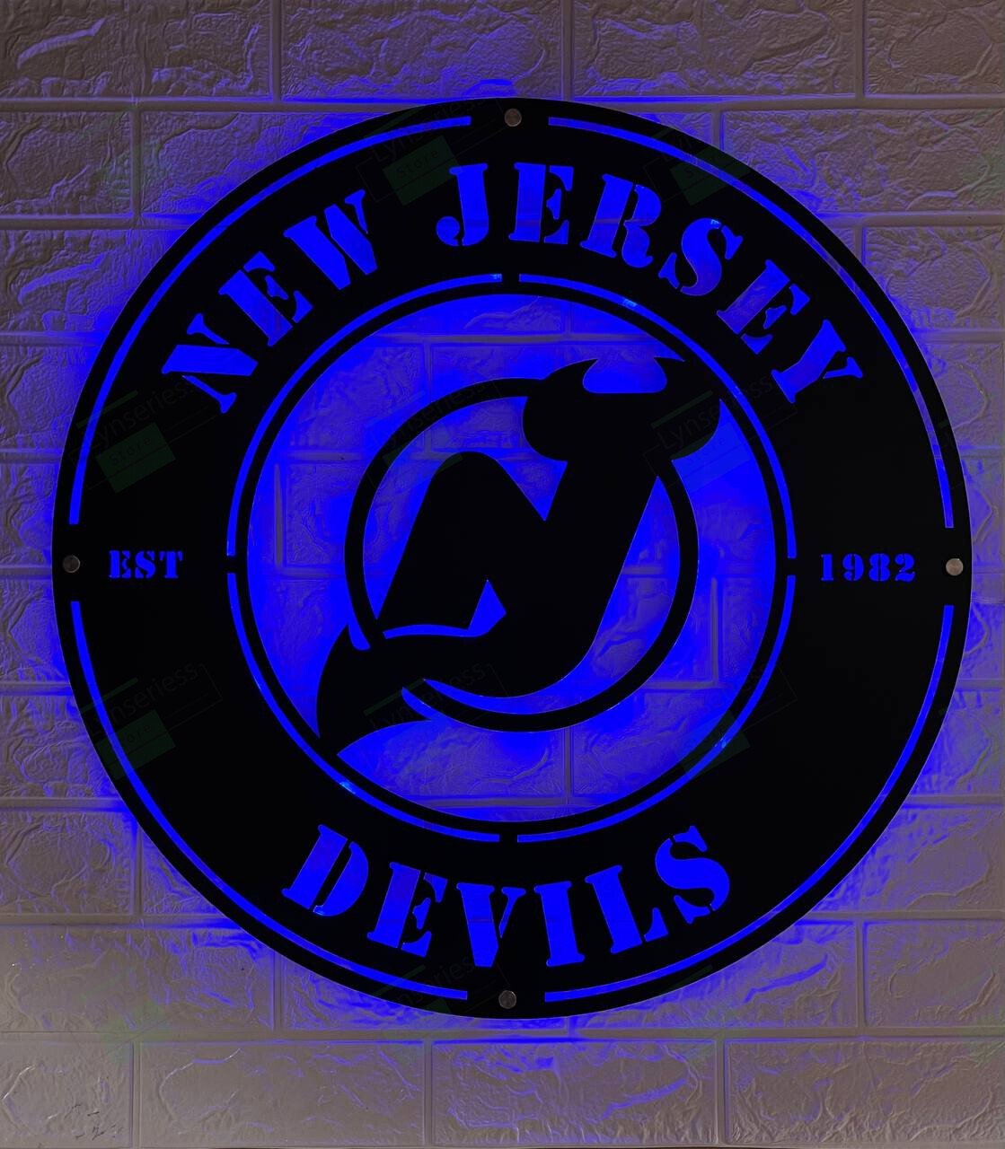New Jersey Devils Metal Sign – Led Light Sign NHL