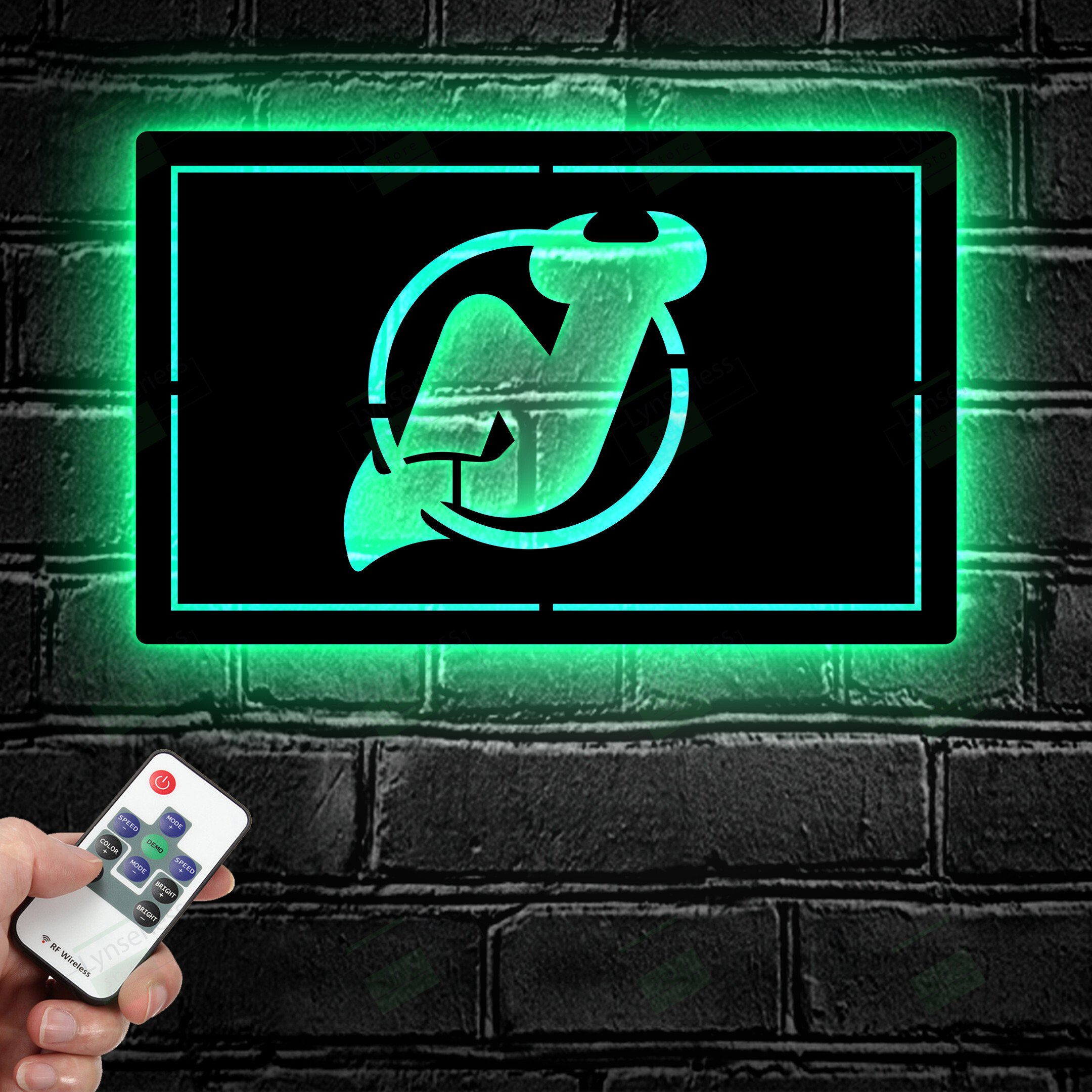 New Jersey Devils Metal Sign – Led light sign