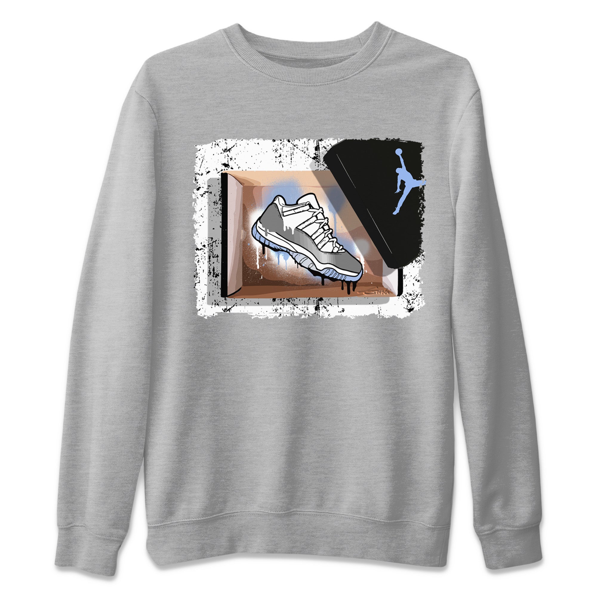 New Kicks Unisex Sweater – Air Jordan 11 White Cement, Sneakers Matching Sweater
