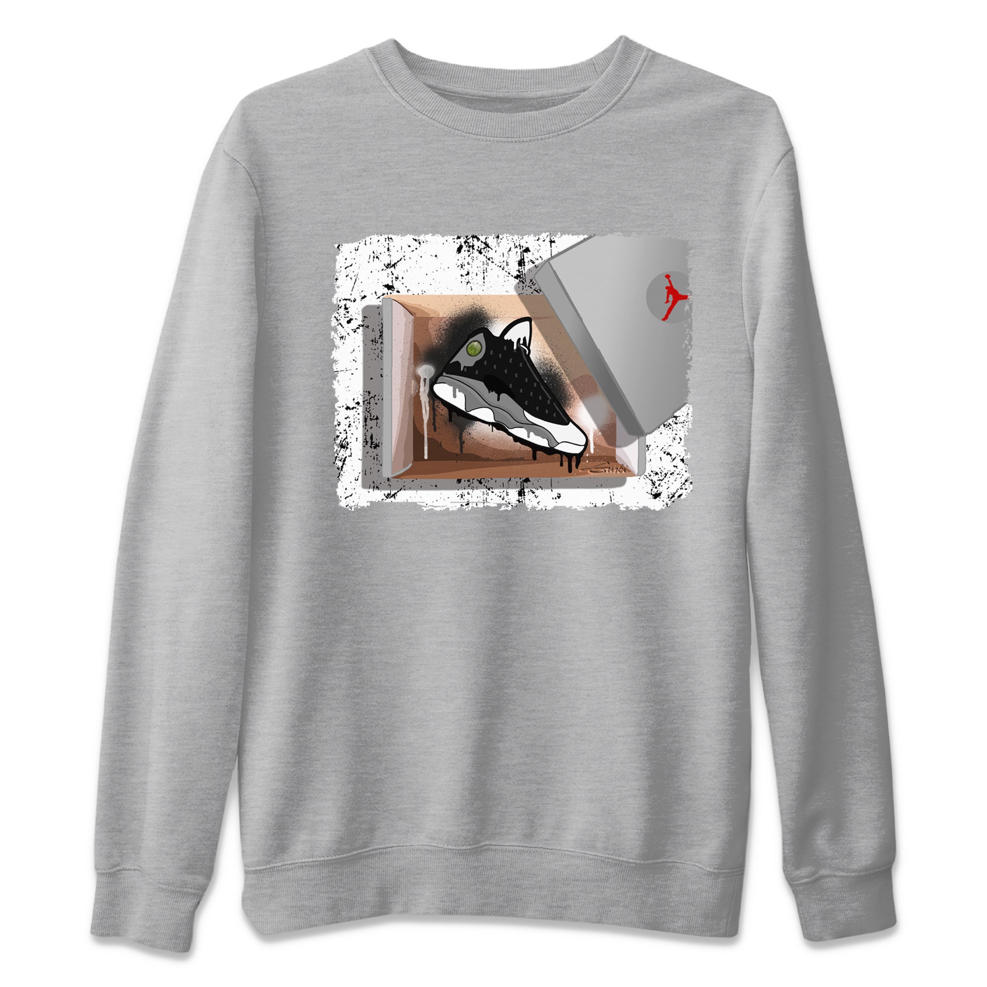 New Kicks Unisex Sweater – Air Jordan 13 Black Flint, Sneakers Matching Sweater