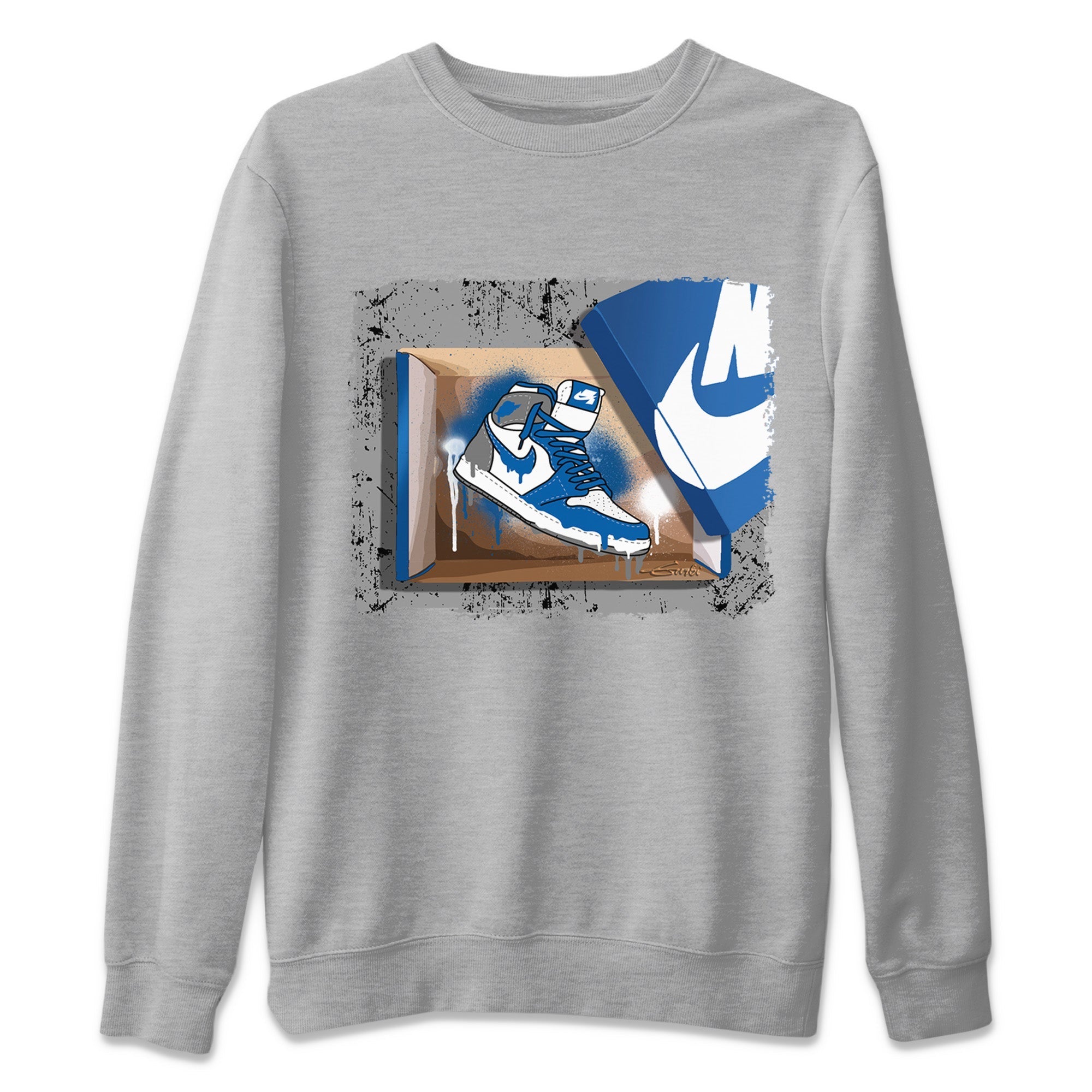 New Kicks Unisex Sweater – Air Jordan 1 True Blue, Sneakers Matching Sweater