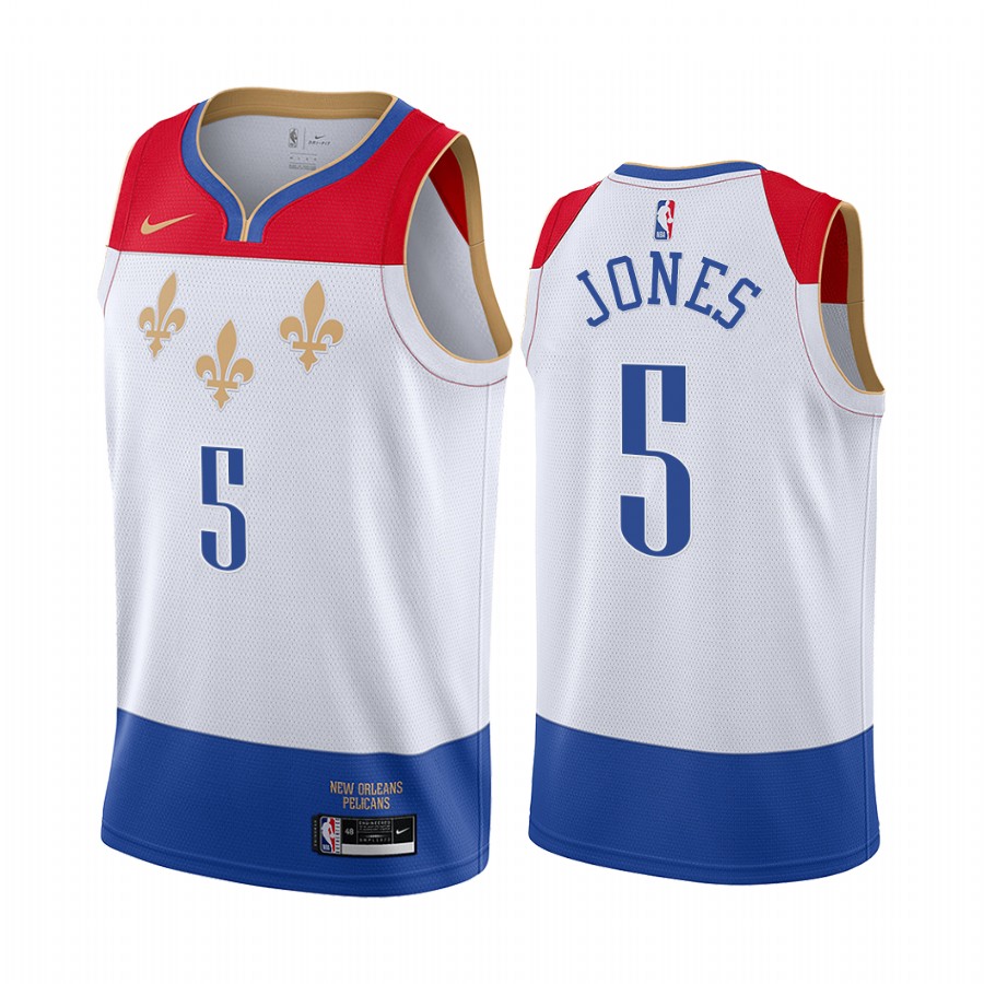 New Orleans Pelicans Herbert Jones 2021 NBA Draft #5 City Edition Jersey White