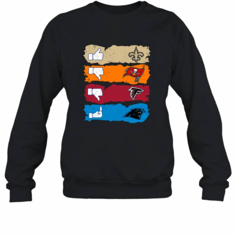 New Orleans Saints, Tampa Bay Saints, Atlanta Falcons and Carolina Panthers shirt Sweatshirt