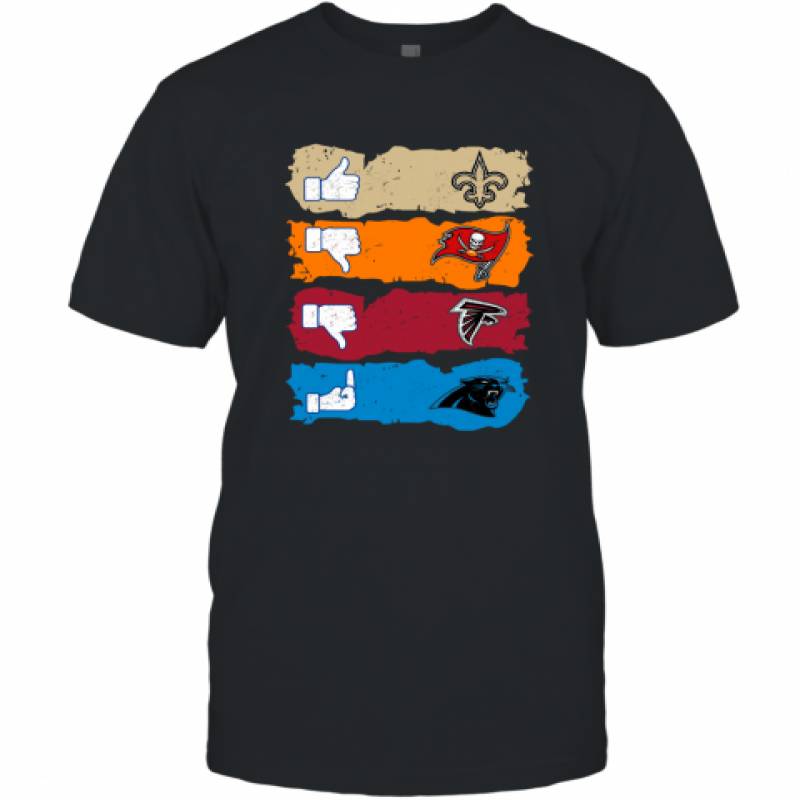 New Orleans Saints, Tampa Bay Saints, Atlanta Falcons and Carolina Panthers shirt T-Shirt