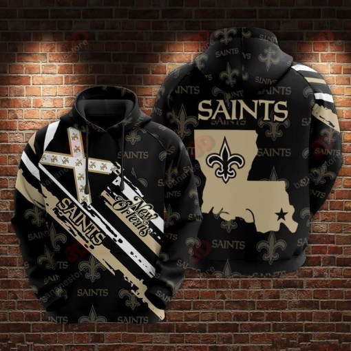 New Orleans Saints 3D Hoodie V9 Gift For Fan Football Lovers