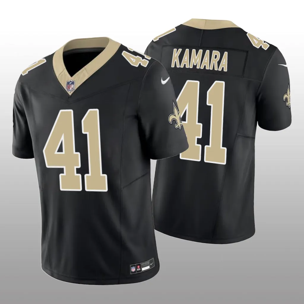 New Orleans Saints Alvin Kamara Black Jersey Vapor F.U.S.E. Limited - Men's