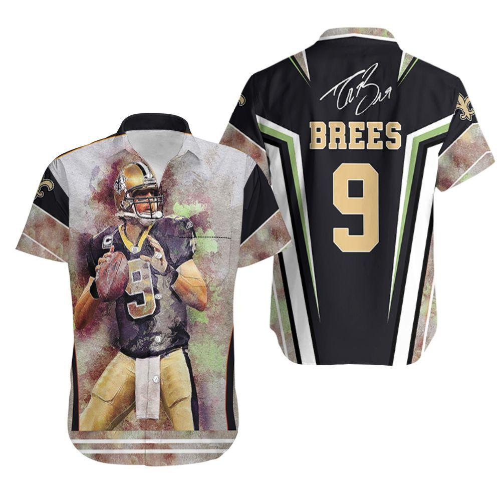 New Orleans Saints Drew Bees Legend Quarterback Hawaiian Shirt