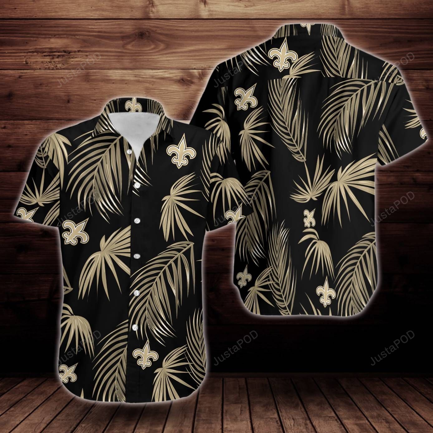 New Orleans Saints Flower Hawaiian Shirt