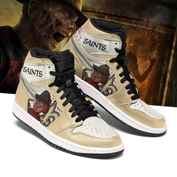 New Orleans Saints Horror Nfl Football Air Sneakers Sneakers Sport Sneakers High Top Air Jordan Sneaker, Air Jordan Hightop