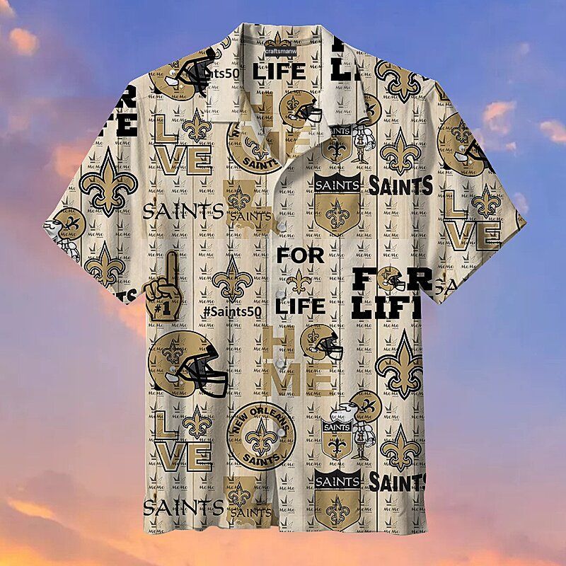 New Orleans Saints Life NFL – Premium Hawaiian Shirt – Gift For Sports Lovers