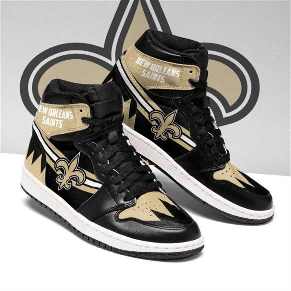 New Orleans Saints Nfl Football Air Sneakers Sneakers Sport Sneakers High Top Air Jordan Sneaker, Air Jordan Hightop