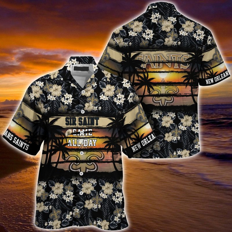 New Orleans Saints NFL Summer – Hawaii Shirt For This Season – Gift For Sport Lovers Floral Pattern
