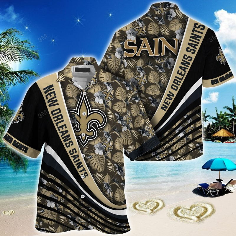 New Orleans Saints NFL Summer – Hawaii Shirt For This Season – Gift For Sport Lovers With Tropical Flower Pattern