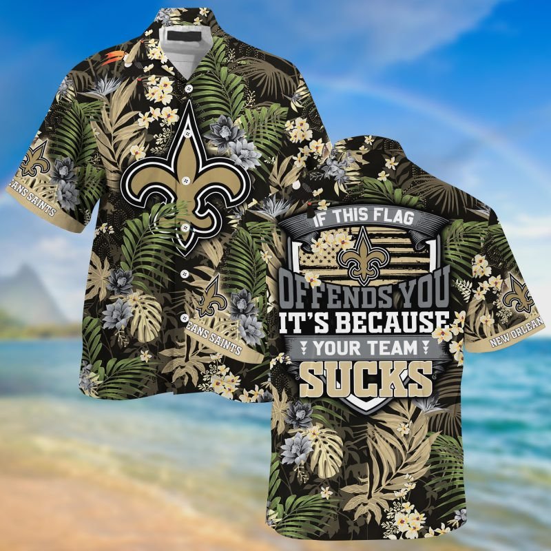New Orleans Saints NFL Summer – Hawaii Shirt For This Season – Gift For Sport Lovers With Tropical Patterns