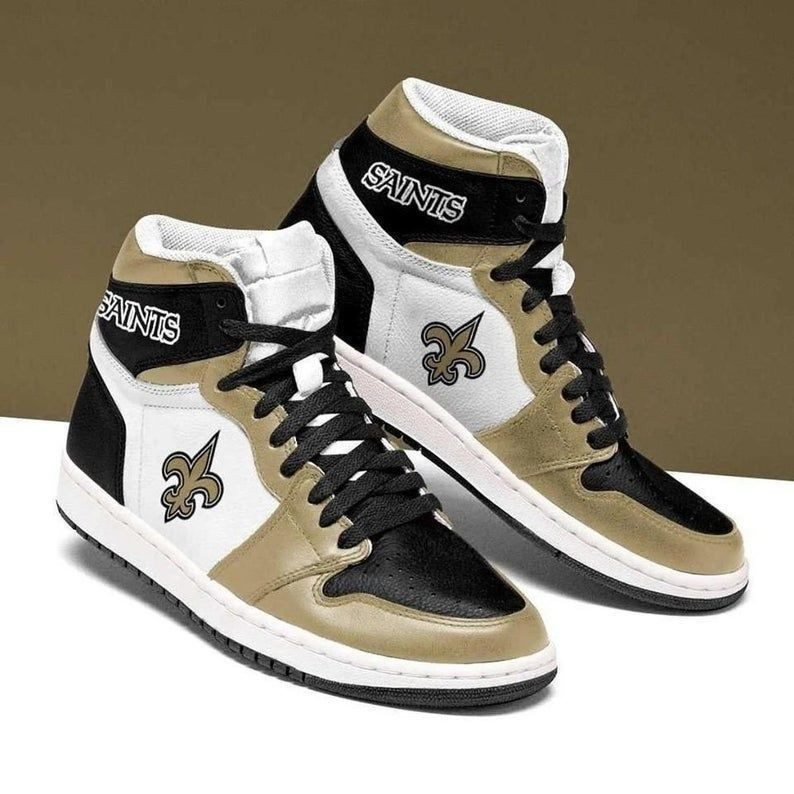 New Orleans Saints NFL Team Sneakers Gift For Fans High Top Air Jordan Sneaker, Air Jordan Hightop