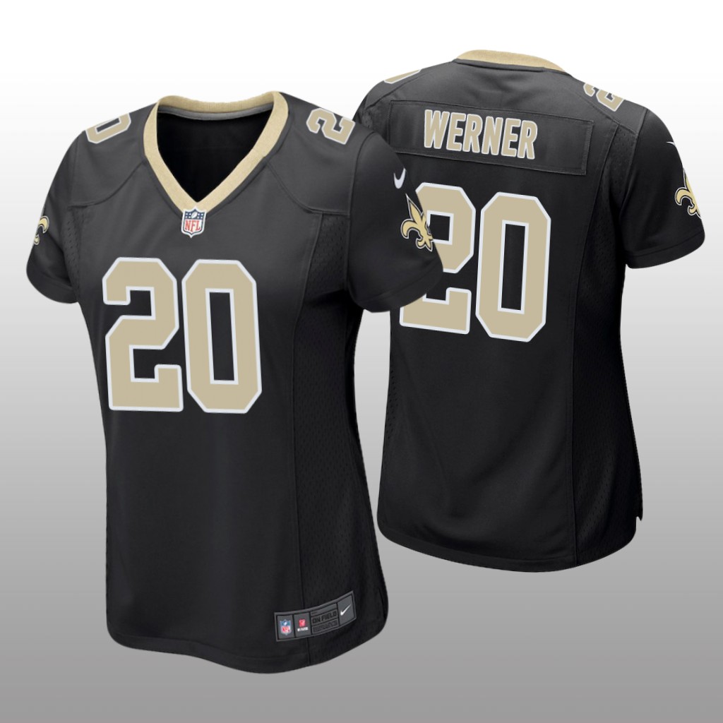 New Orleans Saints Pete Werner Black Jersey Game - Women's