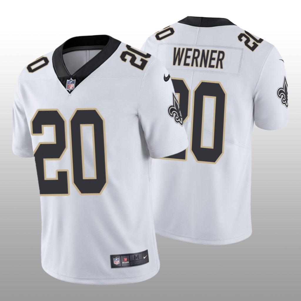 New Orleans Saints Pete Werner White Jersey Vapor Limited - Men's