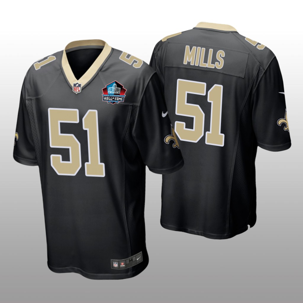 New Orleans Saints Sam Mills Black Game 2022 Hall of Fame - Men's