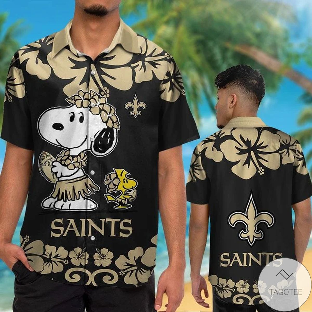 New Orleans Saints Snoopy Hawaiian Shirt