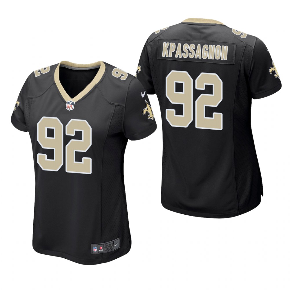 New Orleans Saints Tanoh Kpassagnon Black Jersey Game - Women's
