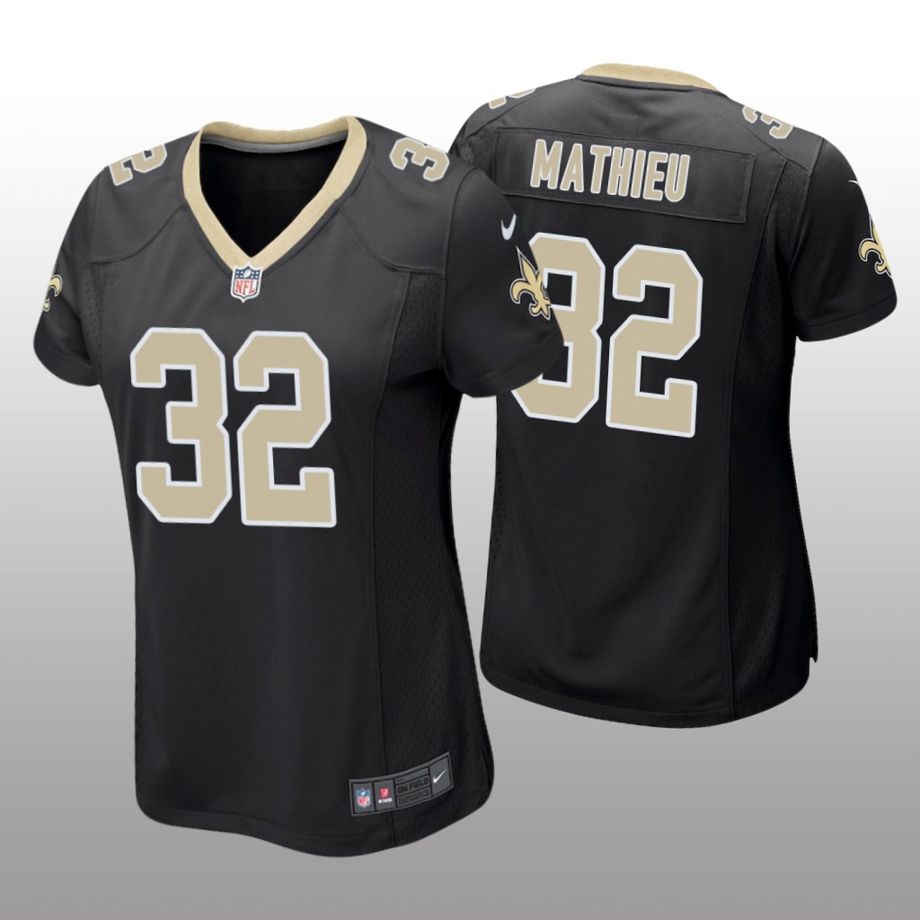 New Orleans Saints Tyrann Mathieu Black Jersey Game - Women's
