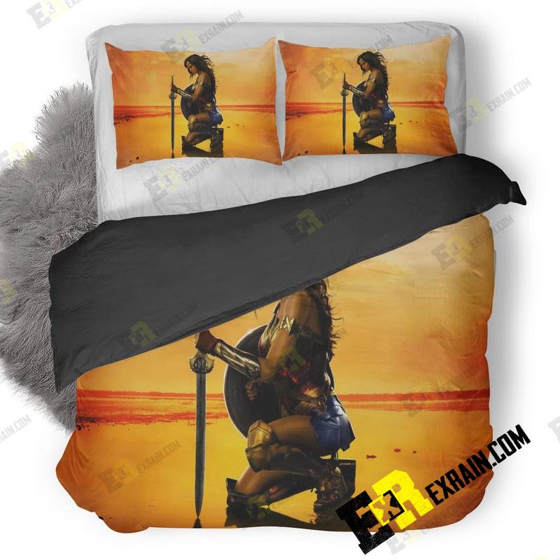 New Wonder Woman Poster Img 3D Customized Duvet Cover Bedding Set