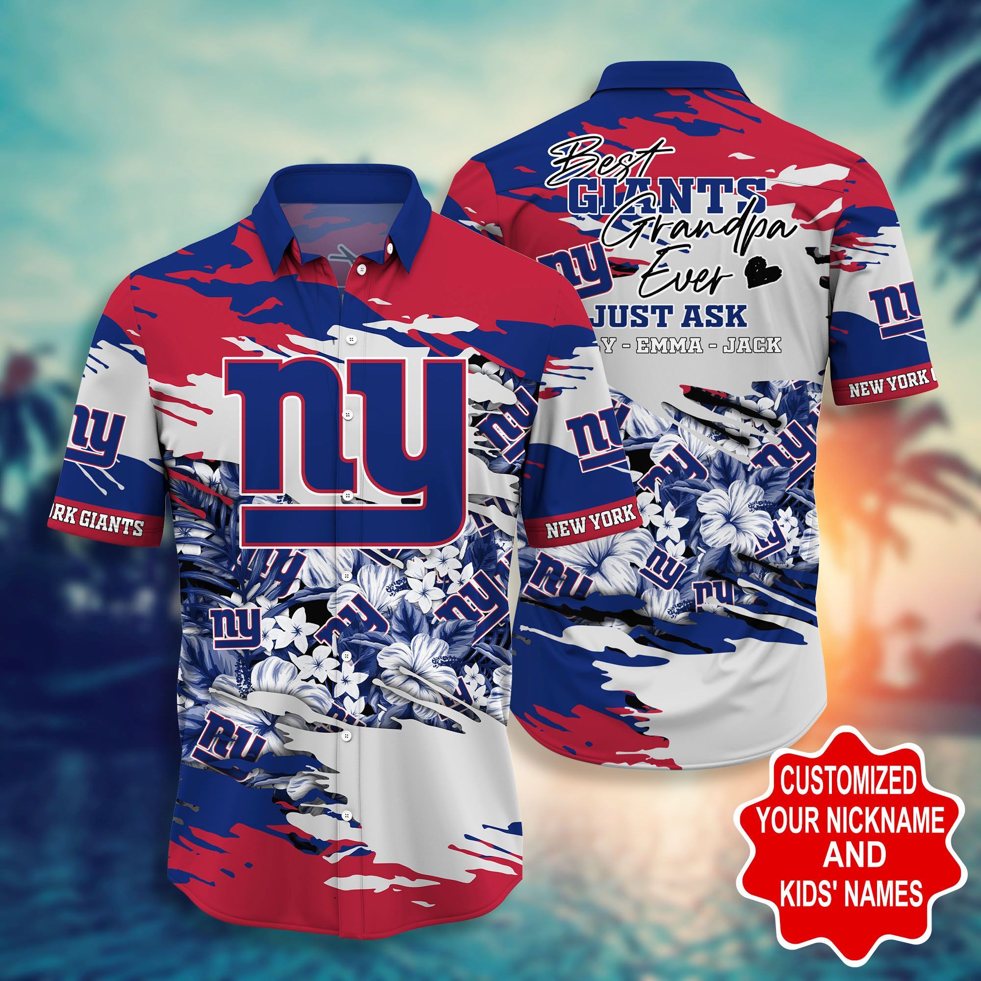 New York Giants -Pesonalized Hawaii Shirt STYLE HOT TRENDING SUMMER