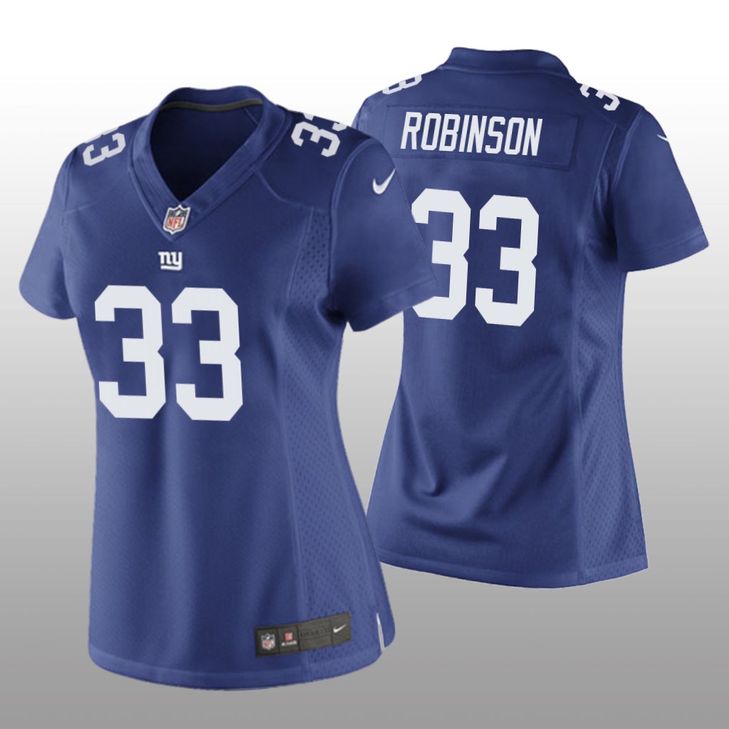 New York Giants Aaron Robinson Royal Jersey Game - Women's