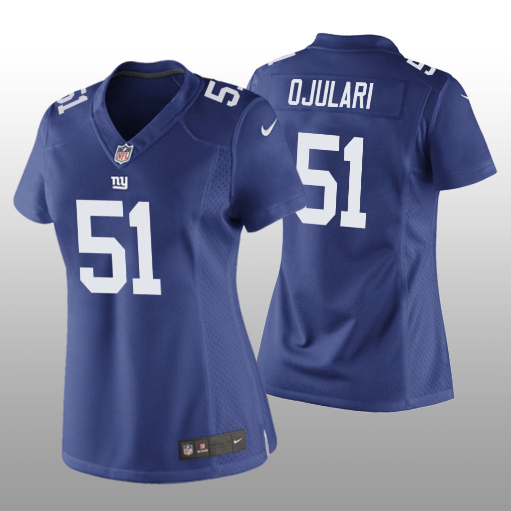 New York Giants Azeez Ojulari Royal Jersey Game - Women's