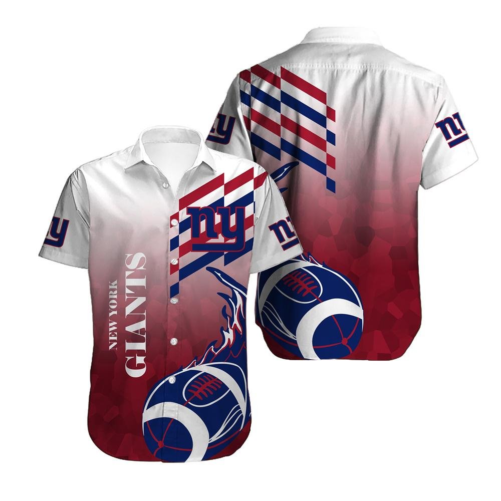 New York Giants Ball Hawaiian Shirt