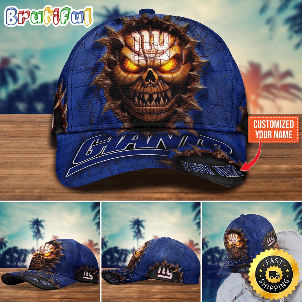 New York Giants Baseball Cap Halloween Custom Cap For This Season